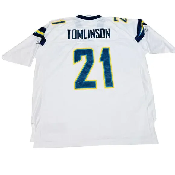 Reebok LaDanian Tomlinson Authentic Jersey 3XL San Diego Chargers Stitched Vtg - Picture 2 of 9